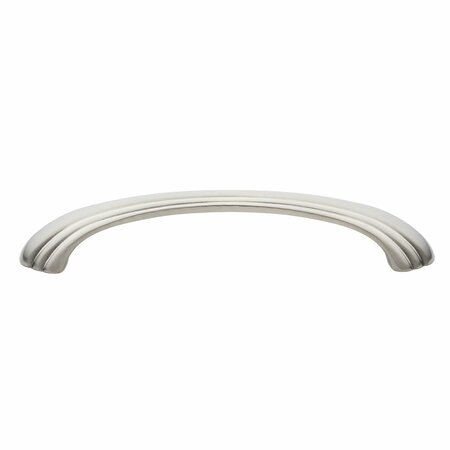 GLIDERITE HARDWARE 4-9/16 in. Center to Center Satin Nickel Classic Cabinet Pull - 4048-SN, 10PK 4048-SN-10